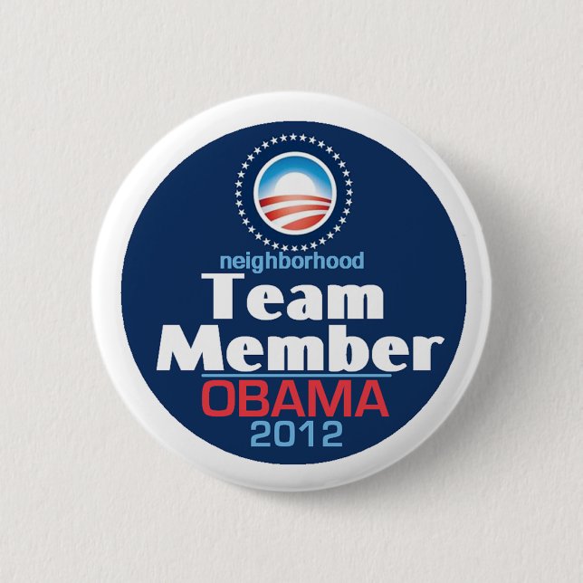 Obama Team Member Pinback Button (Front)