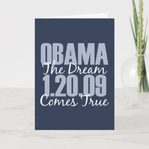 Obama The Dream Comes True Greeting Card