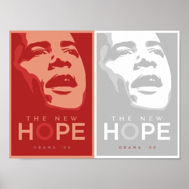Obama - The New Hope Red & White Poster (Front)
