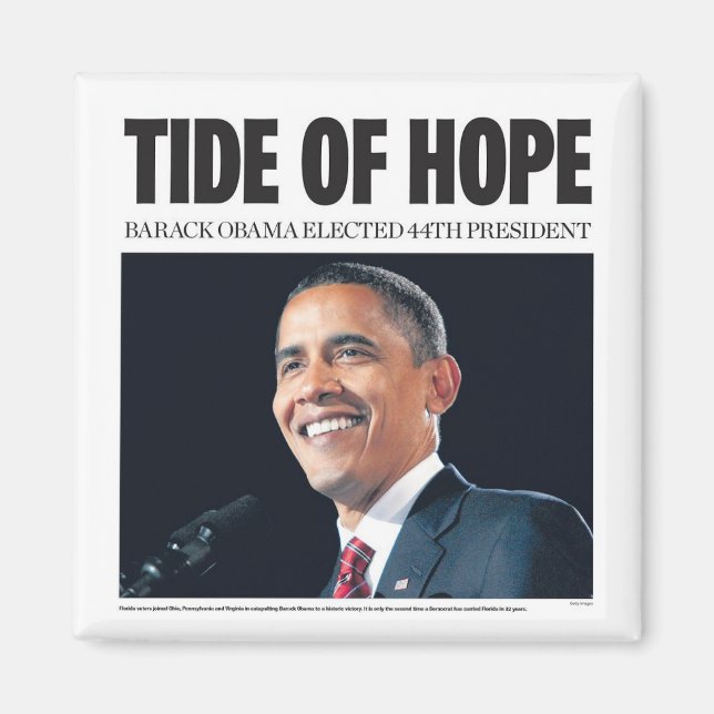 Obama: Tide of Hope Magnet (Front)