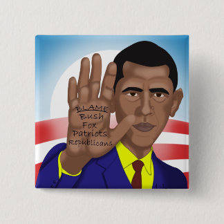 Obama Trades in Teleprompter Pinback Button