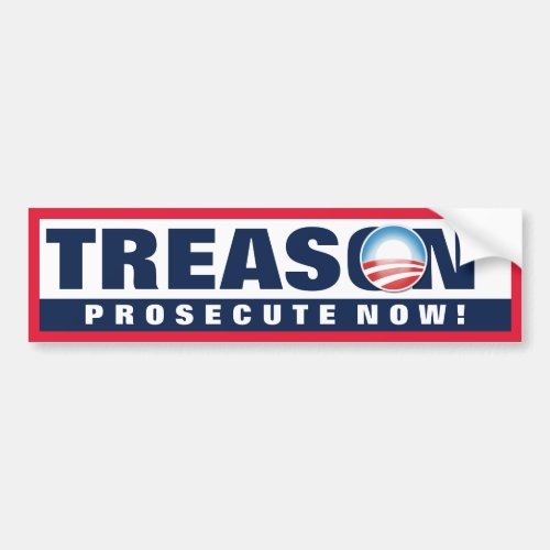 Obama Treason Bumper Sticker