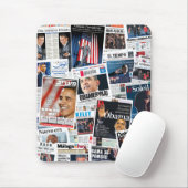 Obama Victory International Front Page Collage Mouse Pad (With Mouse)
