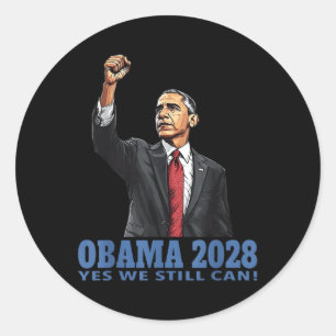 Obama Vintage President 2028 Obama _6 Classic Round Sticker