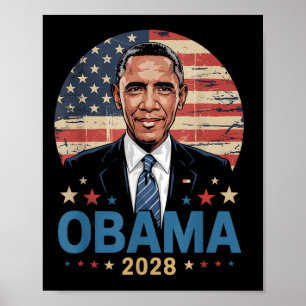Obama Vintage President 2028 Obama Poster