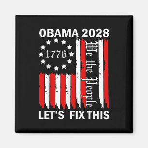 Obama Vintage Retro Patriotic 2028 Political Prote Magnet