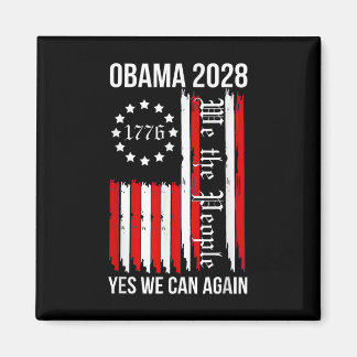 Obama Vintage Retro Patriotic 2028 Political Prote Magnet
