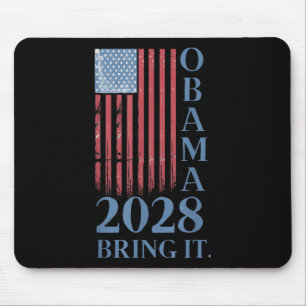 Obama Vintage Retro Patriotic 2028 Political Prote Mouse Pad