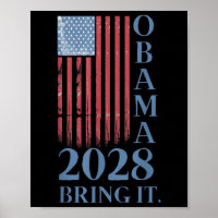 Obama Vintage Retro Patriotic 2028 Political Prote