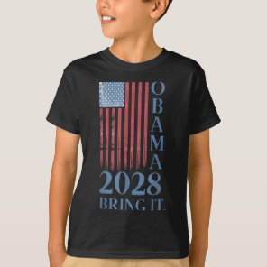 Obama Vintage Retro Patriotic 2028 Political Prote T-Shirt