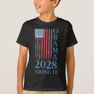 Obama Vintage Retro Patriotic 2028 Political Prote T-Shirt