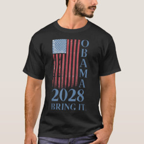 Obama Vintage Retro Patriotic 2028 Political Prote T-Shirt