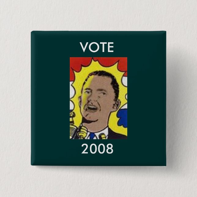 Obama VOTE 2008 Button (Front)