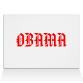 OBAMA VS OSAMA CARDS (Inside Horizontal (Top))