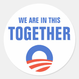 Obama We Are In This Together Sticker