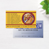 Obama "When You Voted for Change..." Business Card (Desk)