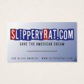 Obama "When You Voted for Change..." Business Card (Back)