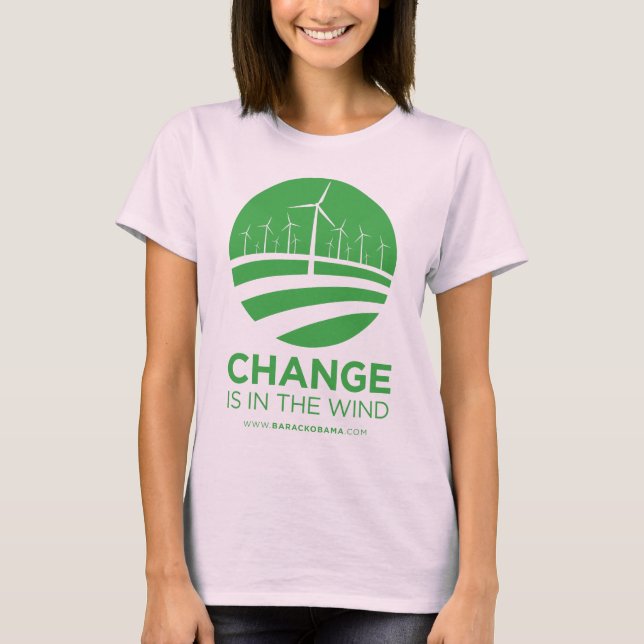 Obama Winds of Change Natural Women's T-Shirt (Front)