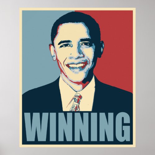 Obama WINNING 2012 Poster