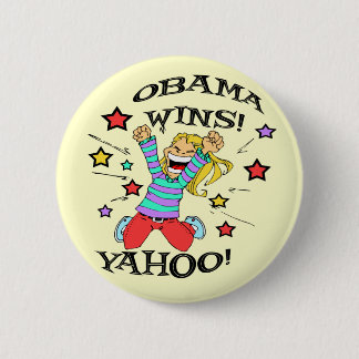 OBAMA WINS BUTTON