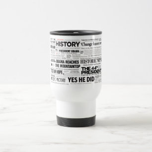 Obama Wins! Historic Headline Collage Mug