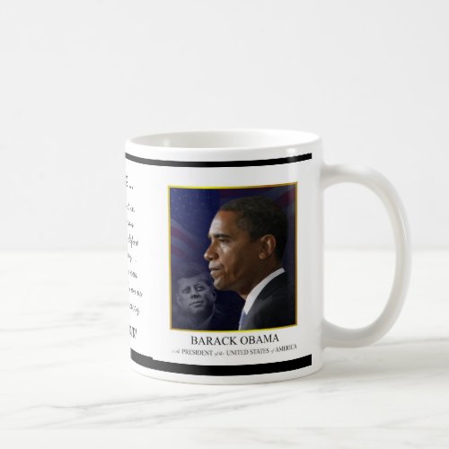 Obama with JFK _ Coffee Mug