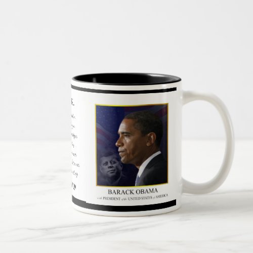 Obama with JFK _ Coffee Mug _ Customized