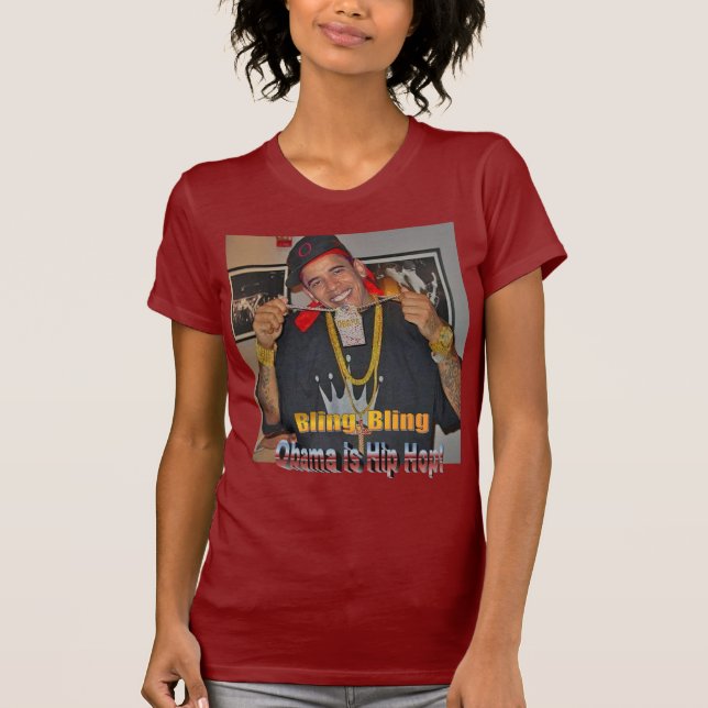 Obama woman's hip hop T-Shirt (Front)