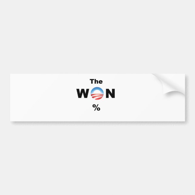 Obama WON! Bumper Sticker (Front)