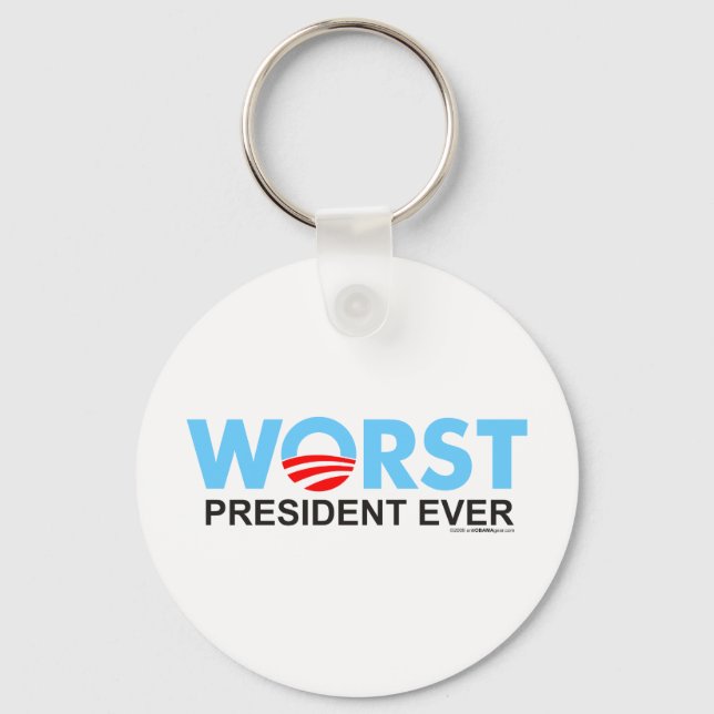 Obama WorstEver Keychain (Front)