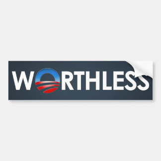 Obama Worthless Bumper Sticker