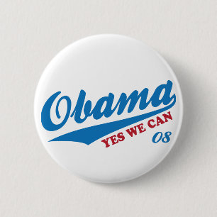 Obama "Yes We Can" Badge Vote for Team Obama Biden Button