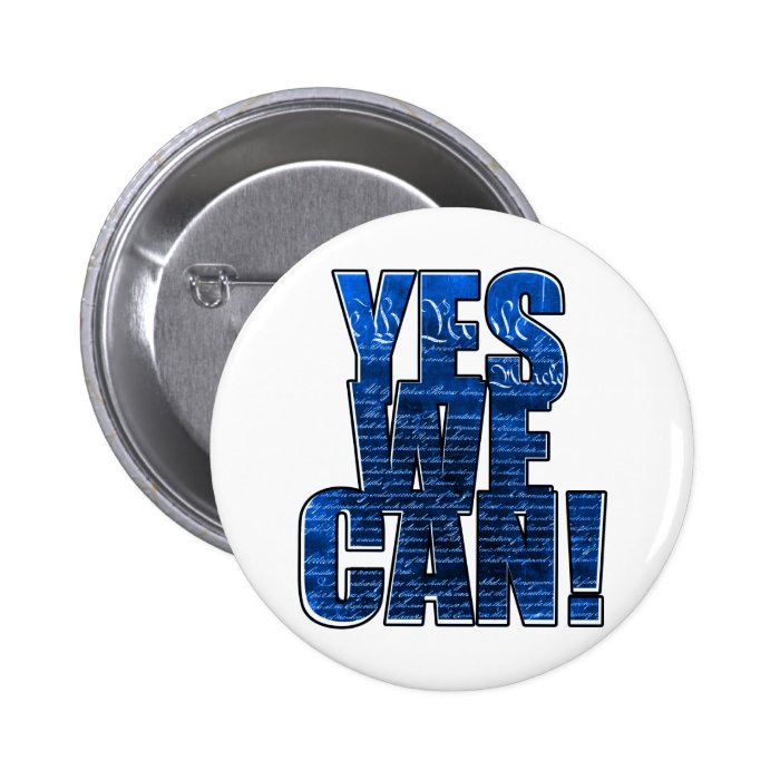 Obama "Yes We Can" Button
