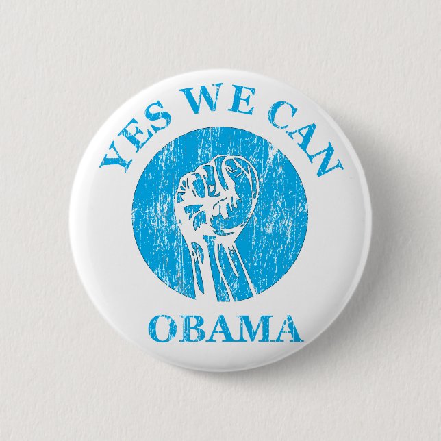 "Obama Yes We Can " Button (Front)