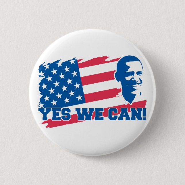 Obama Yes We Can Button (Front)