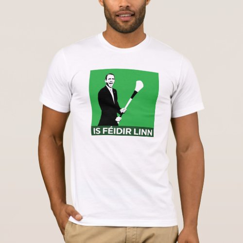 OBama Yes We Can in Irish T_Shirt