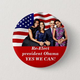Obama,Yes We Can_ Pinback Button