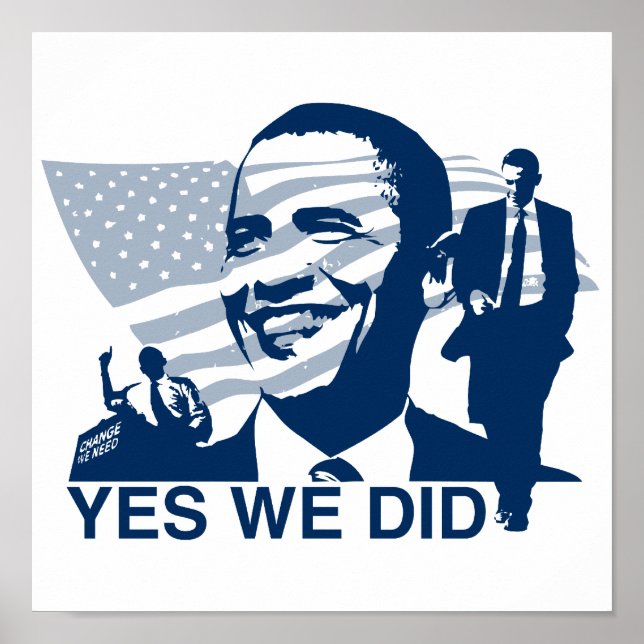 Obama Yes We Did Poster (Front)