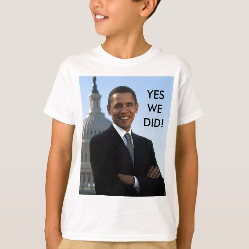 Obama Yes We Did T_Shirt
