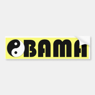 OBAMA, YIN YANG BUMPER STICKER