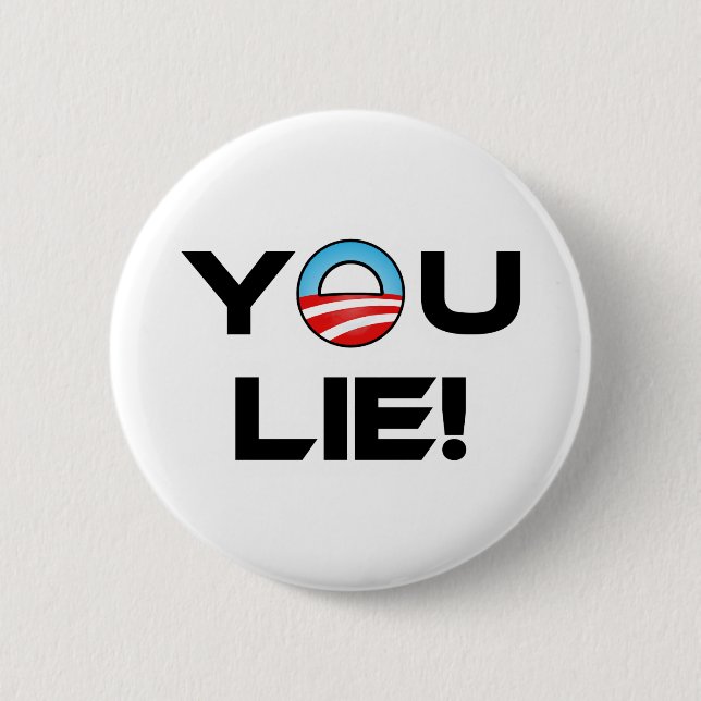Obama You Lie Pinback Button (Front)
