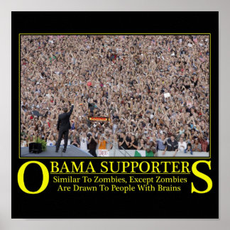 Obama Zombies Poster