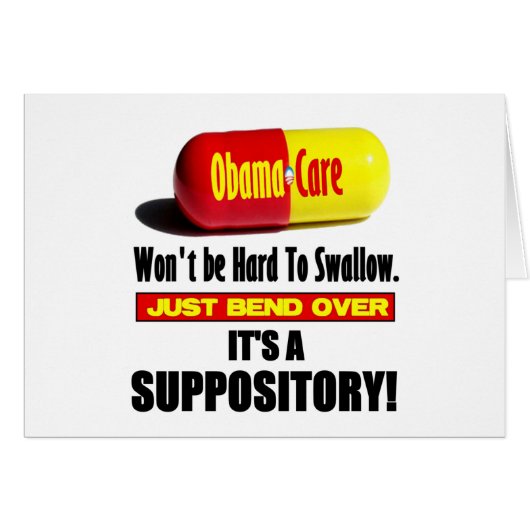 ObamaCare - Suppository Cards (Front Horizontal)