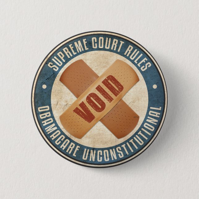 Obamacare Unconstitutional Button (Front)