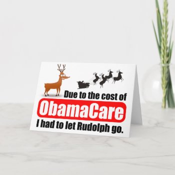 Obamacare Vs Holiday Card by AardvarkApparel at Zazzle