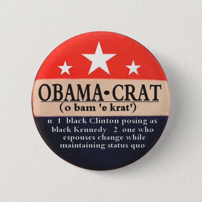 Obamacrat pin (Front)