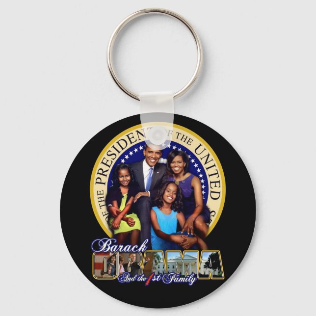 OBAMAFIRSTFAMILY KEYCHAIN (Front)