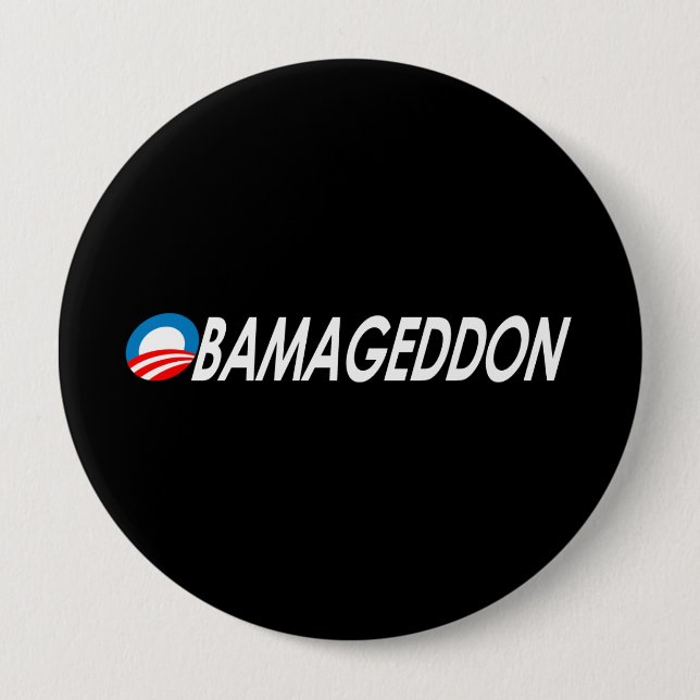 Obamageddon 2 pinback button (Front)