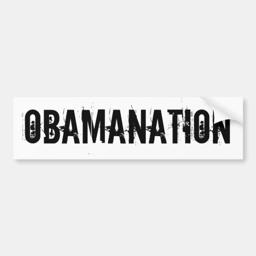 OBAMANATION Bumper Sticker
