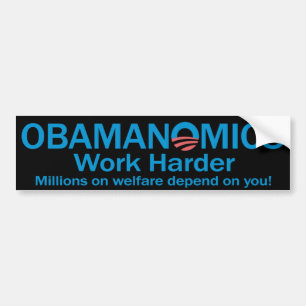 Obamanomics Bumpersticker Bumper Sticker